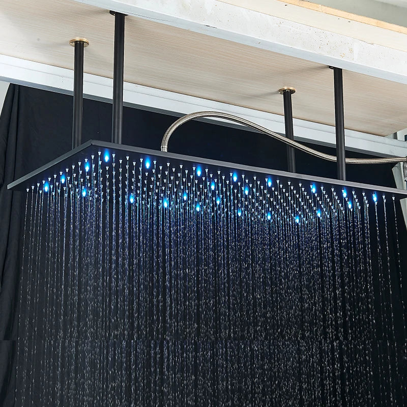 Large LED Rainfall Shower Faucet