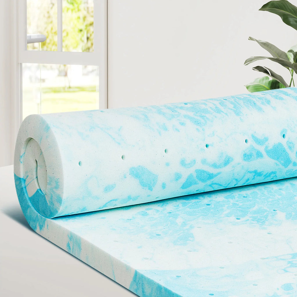 4 Inch Gel Memory Foam Breathable Mattress Topper