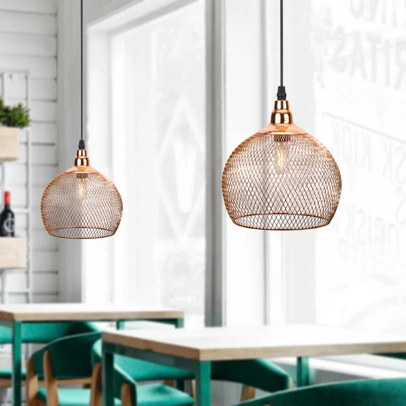 Rose Gold Bird Cage Chandelier