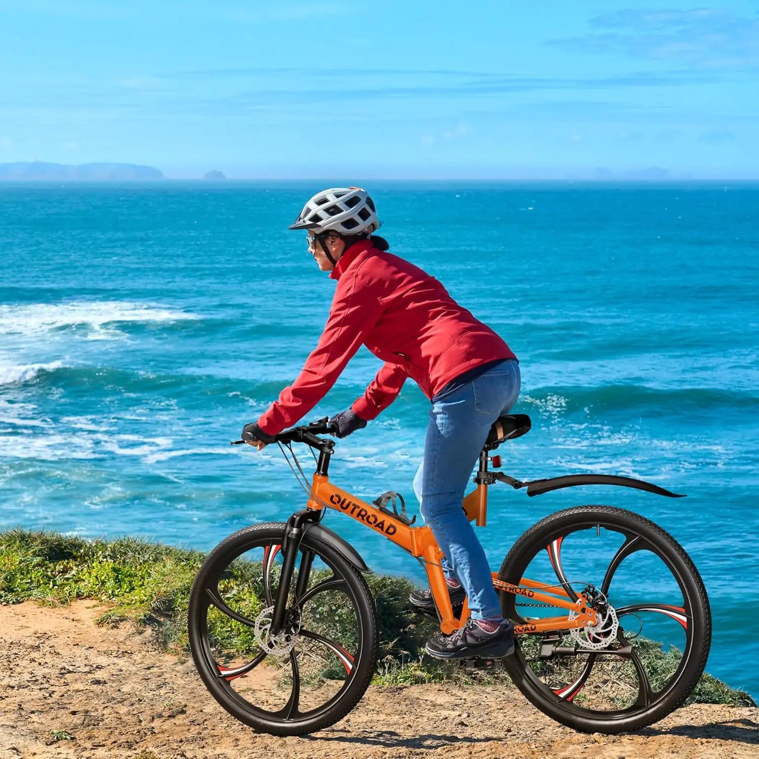 26" Folding Mountain Bike, 21 Speed