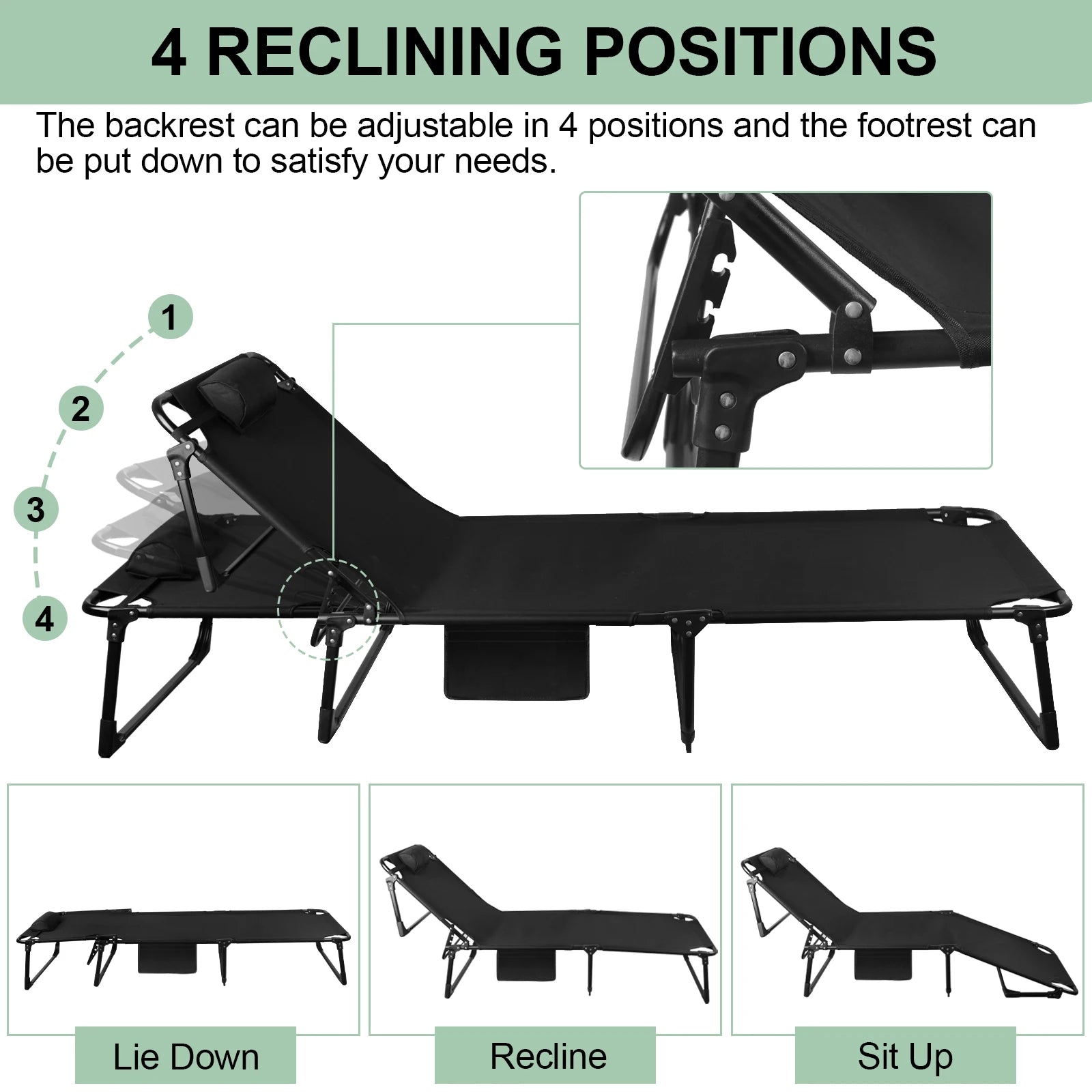 Reclining Outdoor Sleeping Bed