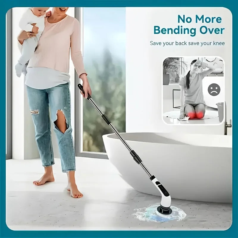 Electric Spin Scrubber, Cordless/Rechargeable