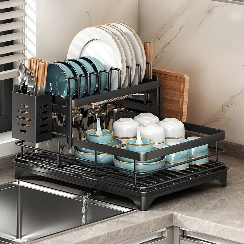 Adjustable Stainless Steel Dish Drying Rack