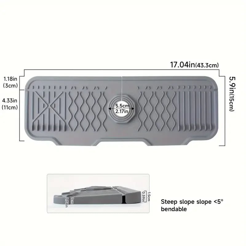 Sink Splash Guard/tray/drying pad/sponge rack