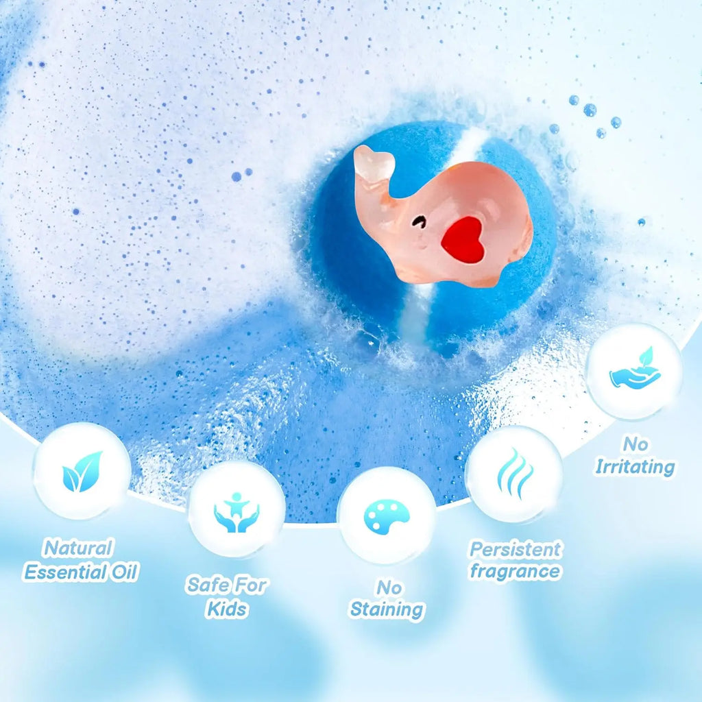 Kids Bath Bombs with Glow Toys Inside