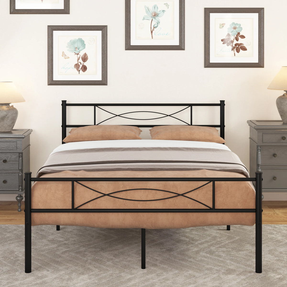 Full Bed Frame with Headboard