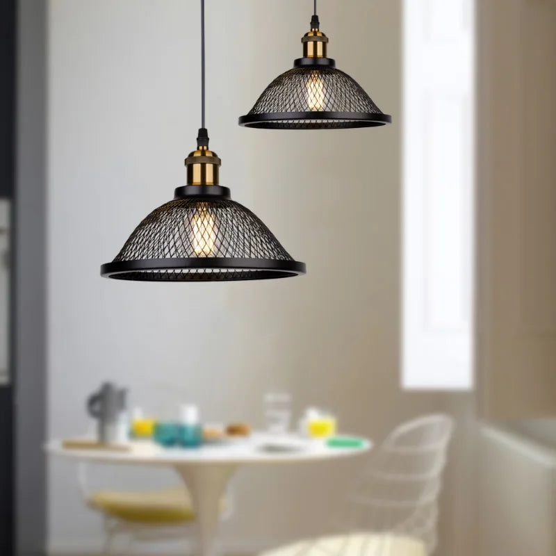 American Retro Three Iron Art  Light Fixture Luxury Chandelier