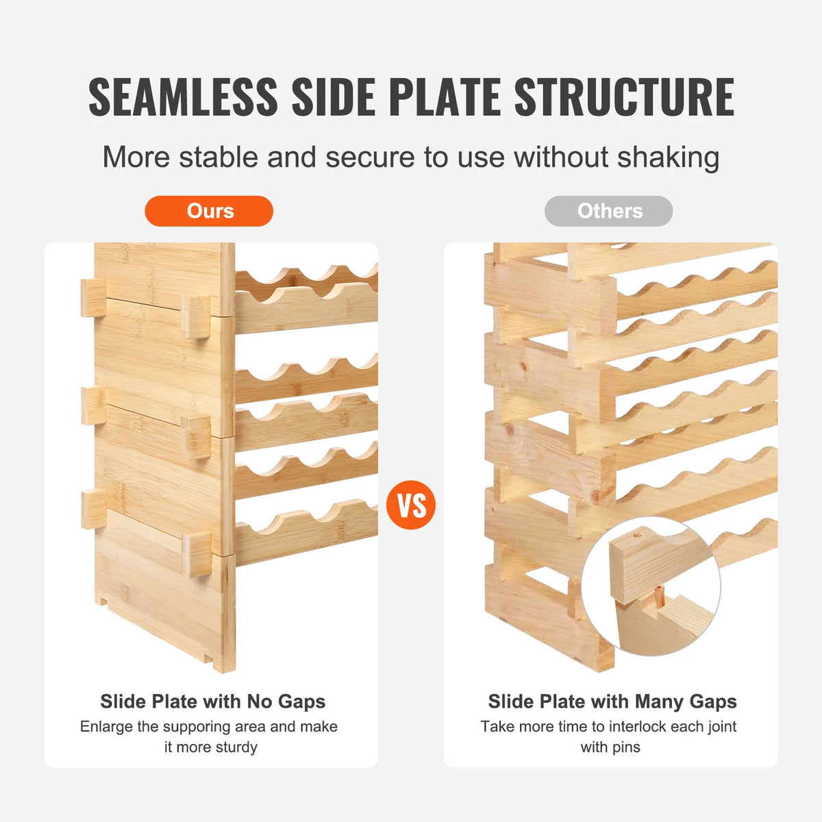 48/72 Bottle Stackable Wine Rack