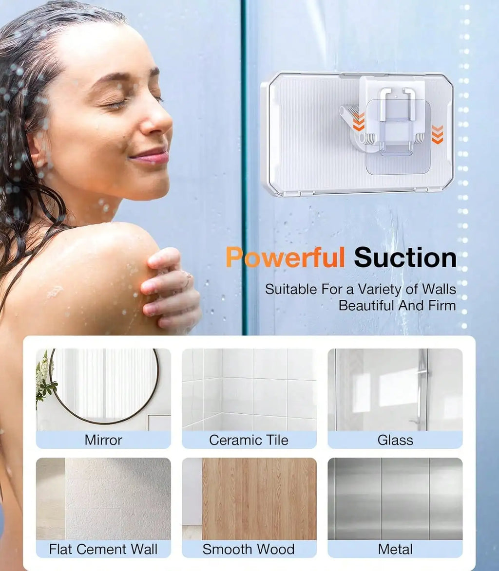 Rotating Waterproof Shower Phone Holder