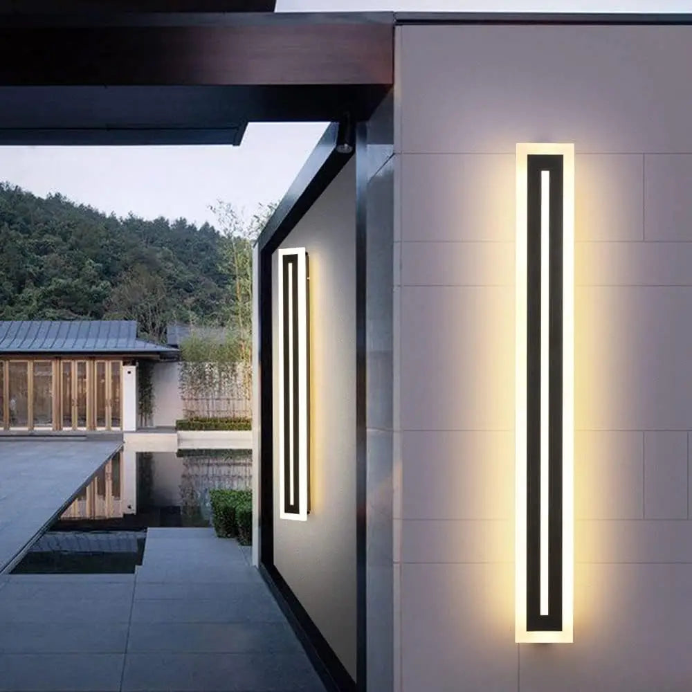 Outdoor Long Strip LED Wall Lighting Fixture