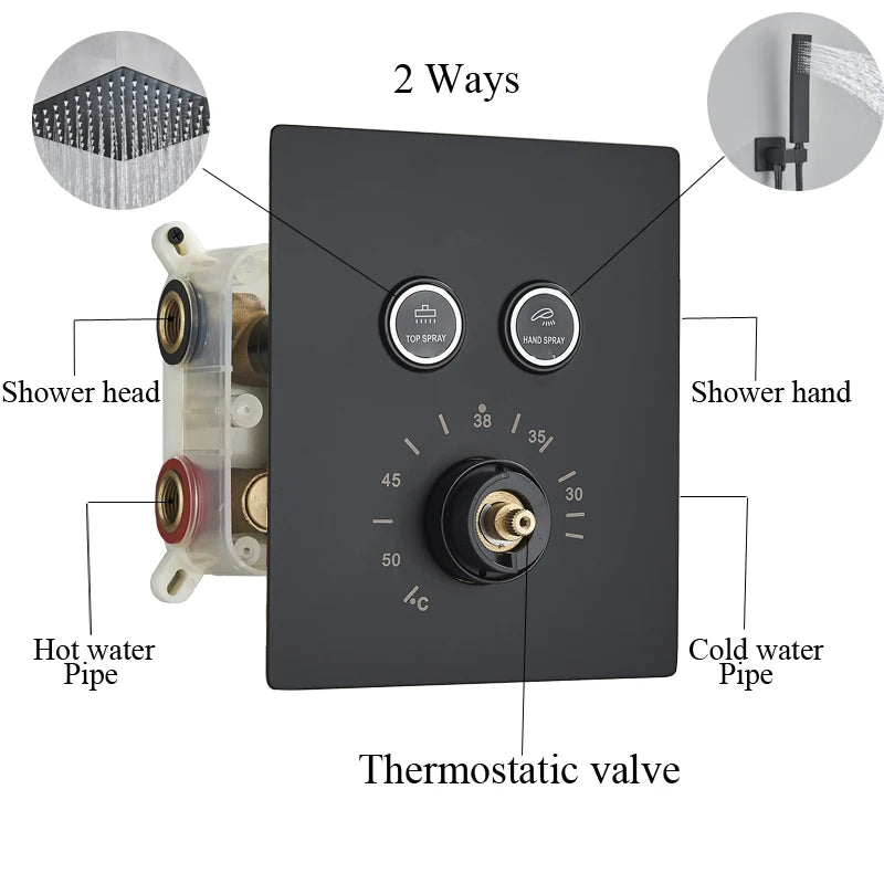2/3 Way Shower Faucet System Tap