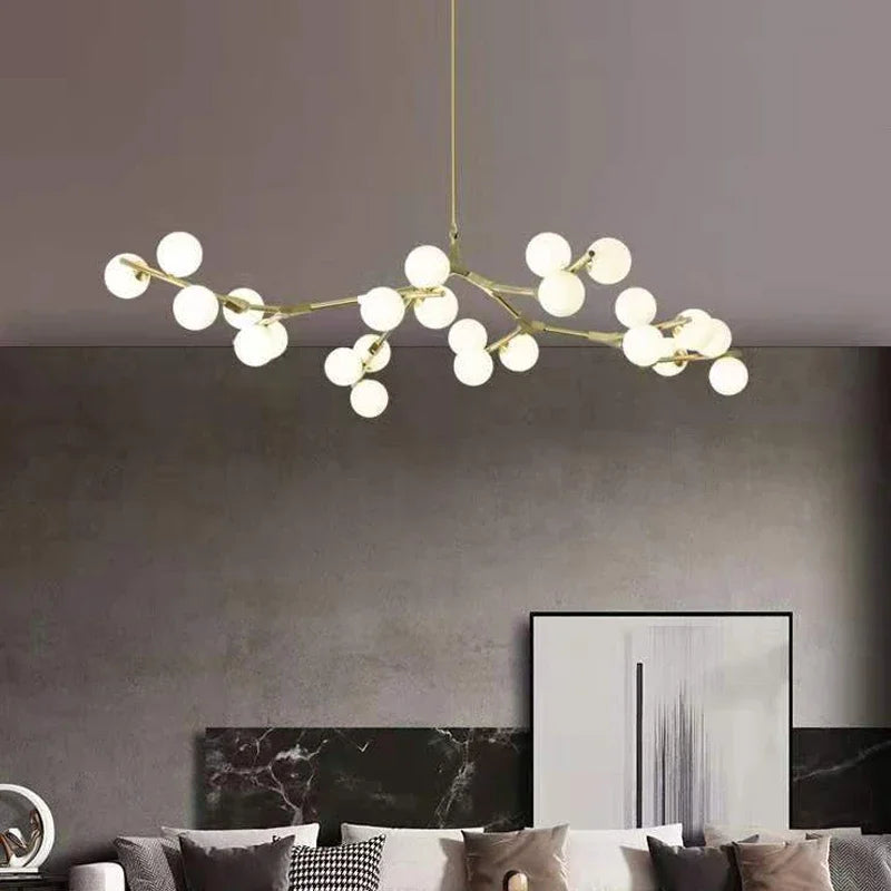 Black Gold LED Chandelier