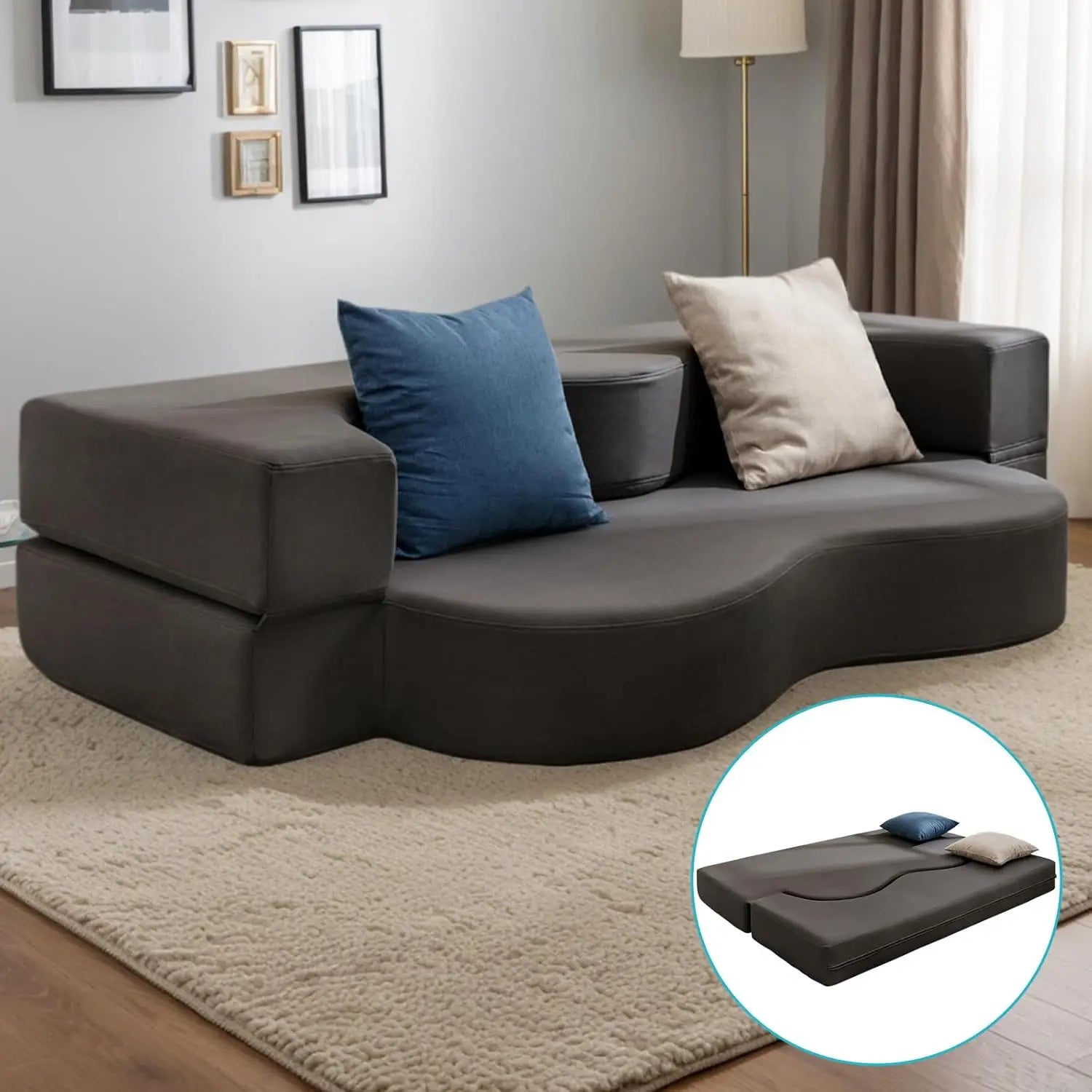 Queen Size Floor Sofa Bed