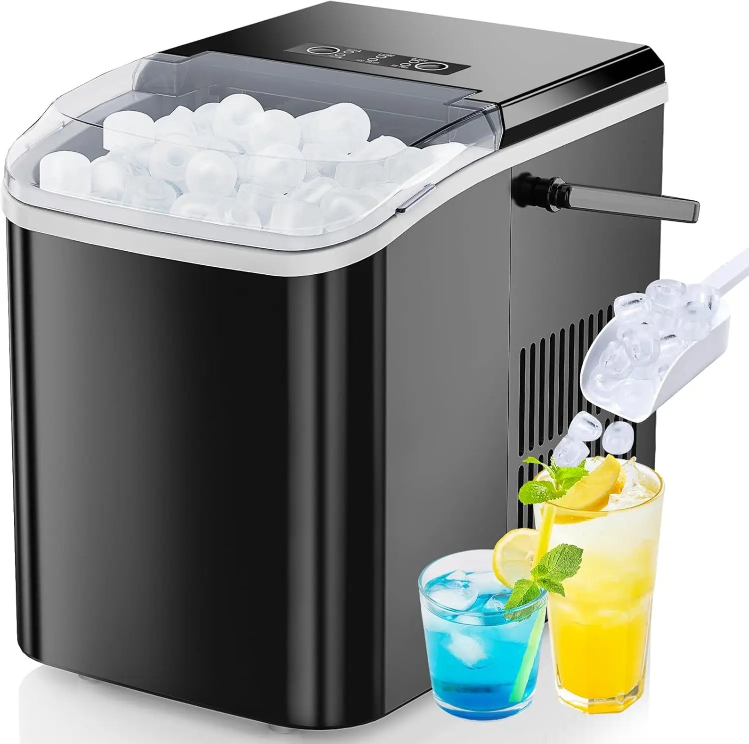 Portable Countertop Ice Maker, Self-Cleaning