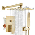 Matte Black Rainfall Shower Faucets