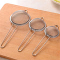 3pcs Stainless Steel Strainer Ultra Fine Mesh