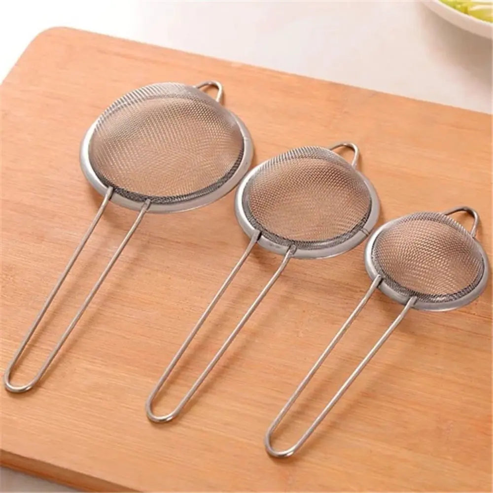 3pcs Stainless Steel Strainer Ultra Fine Mesh