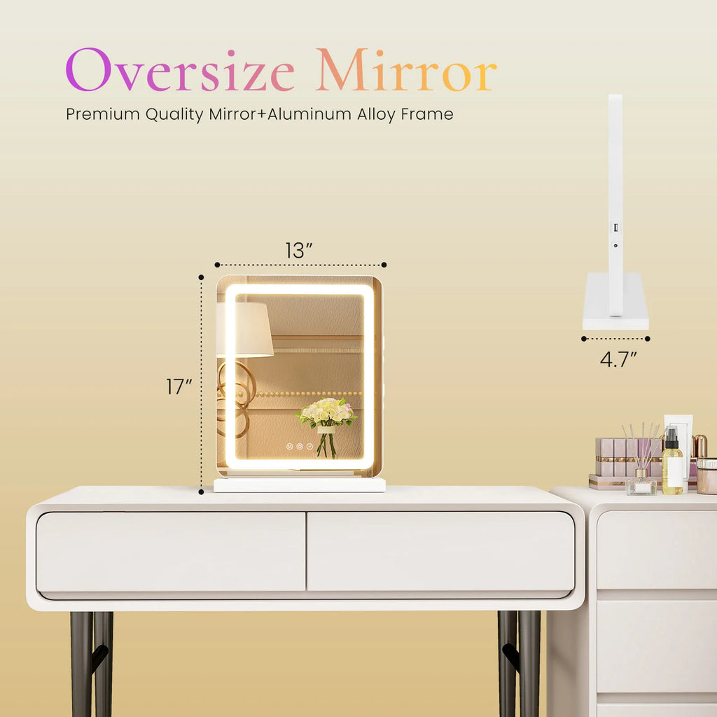 LED Mirror with Dimmable Lights