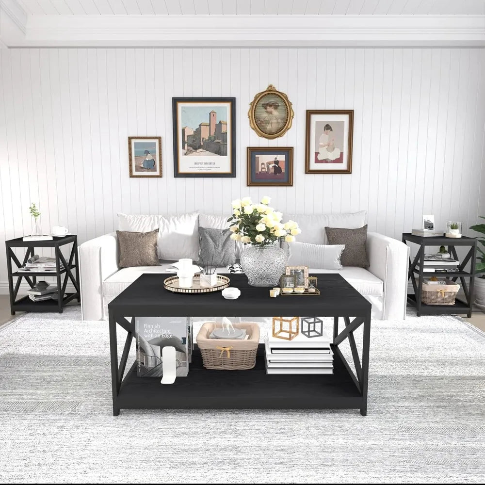 Living Room Coffee Table Set of 3