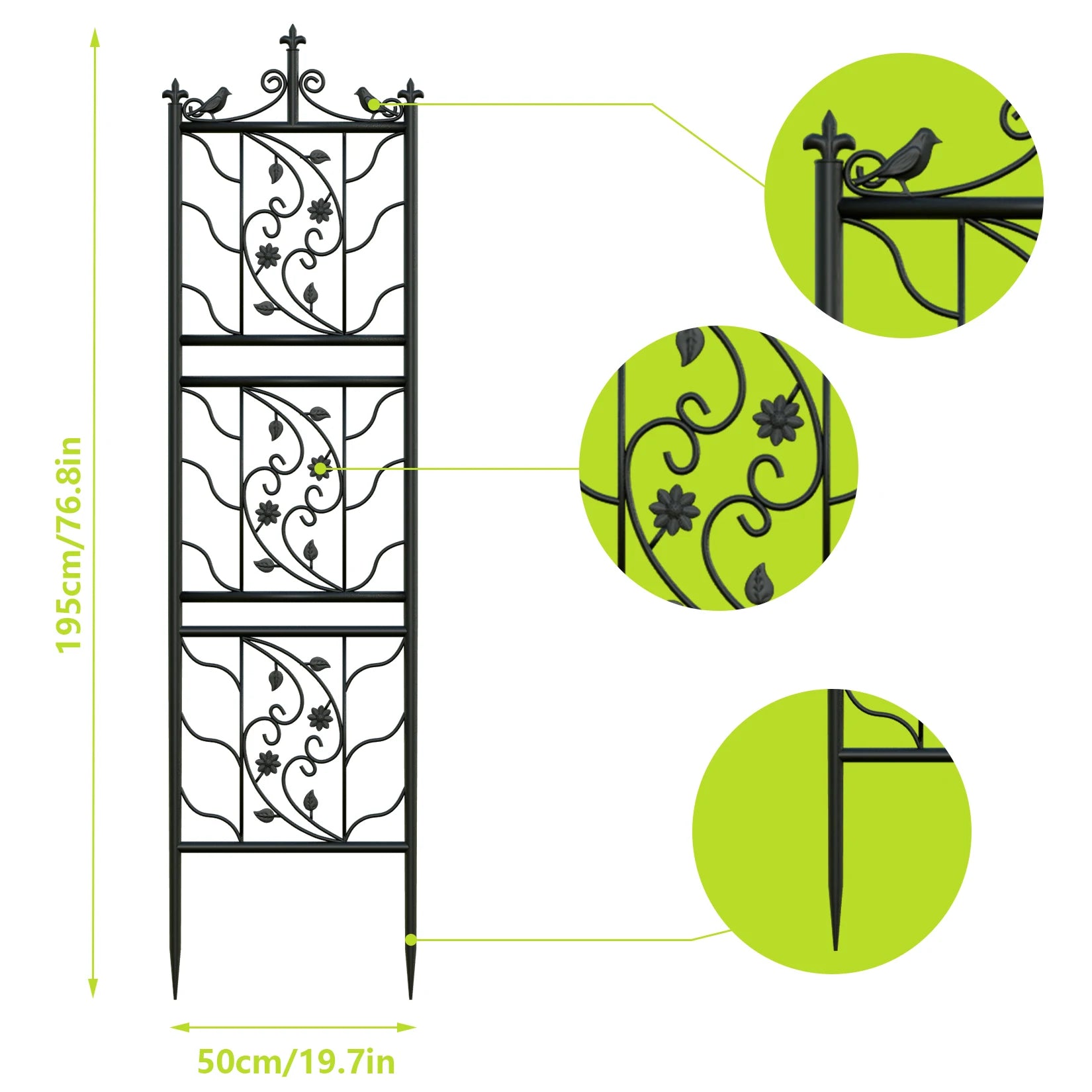 Thick Metal Garden Trellis