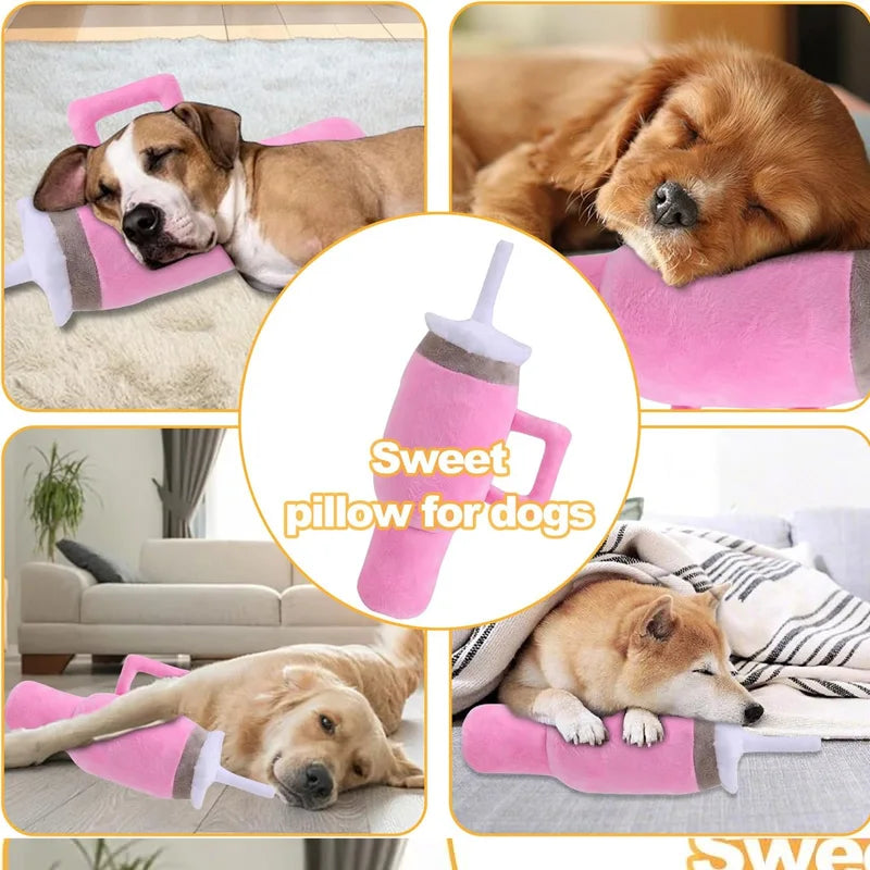 Squeaky Dog Cup Toy for Aggressive Chewers