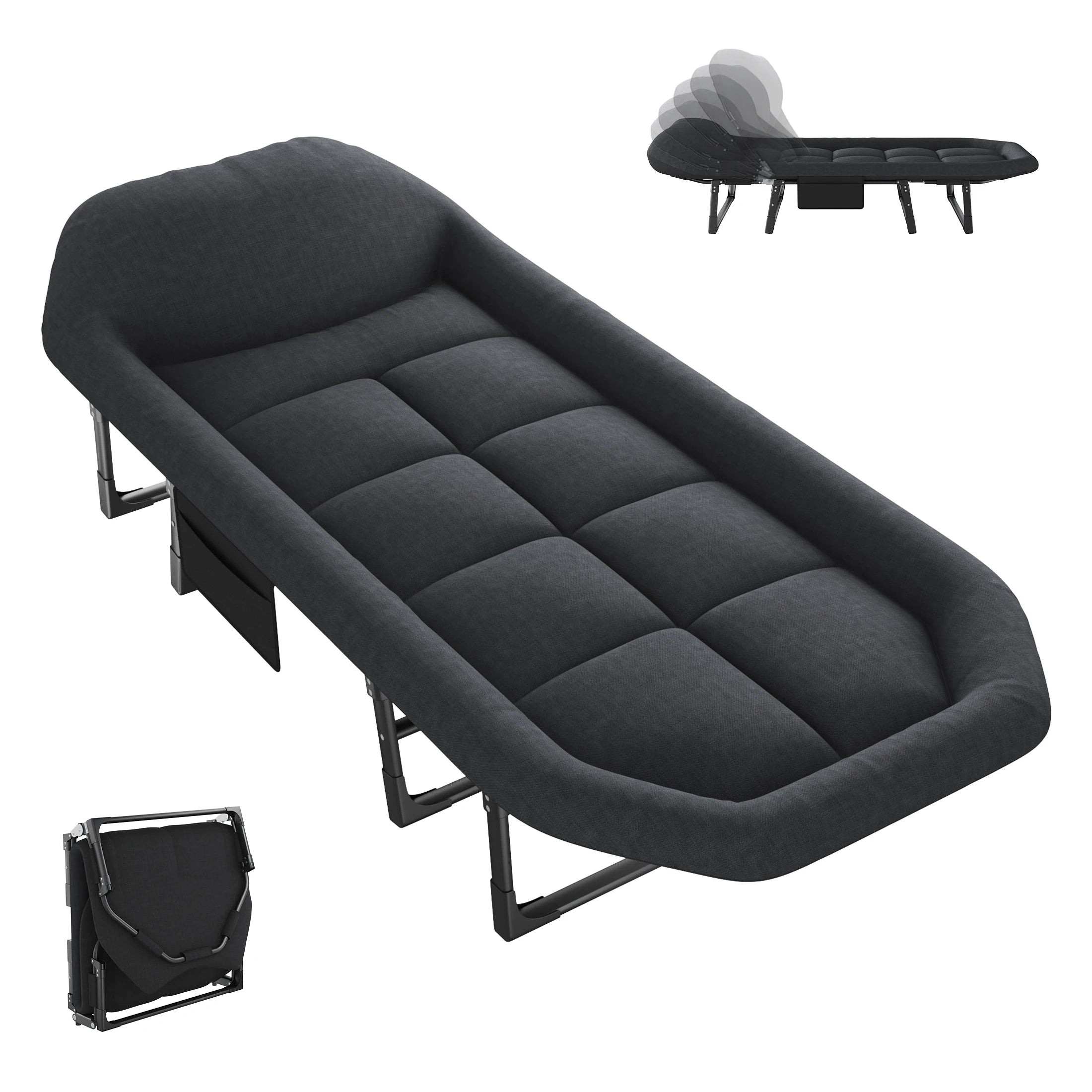 Folding Adjustable Bed/Mattress with Carry Bag