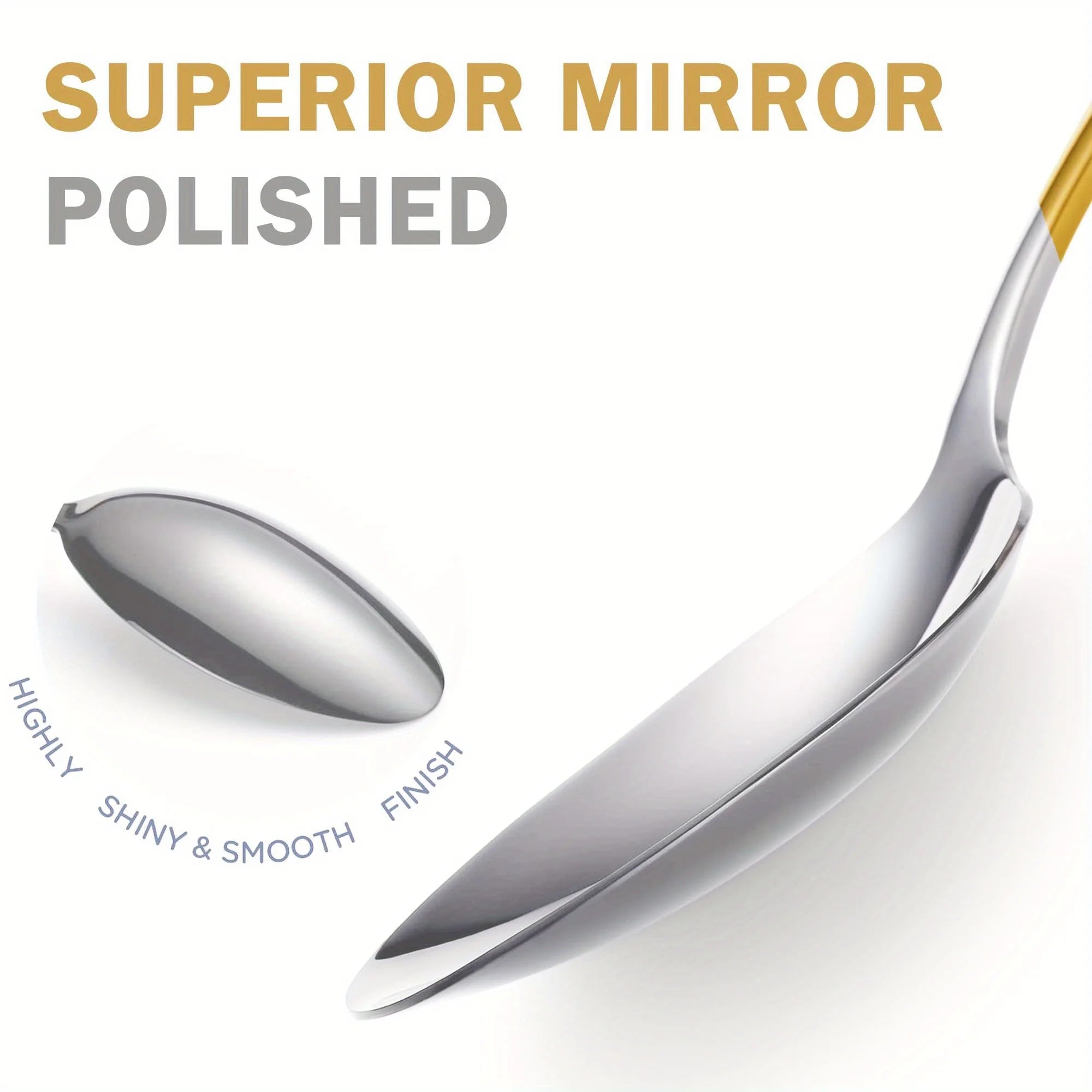 Hammered Modern Golden/Silvery Silverware Set, 40pcs