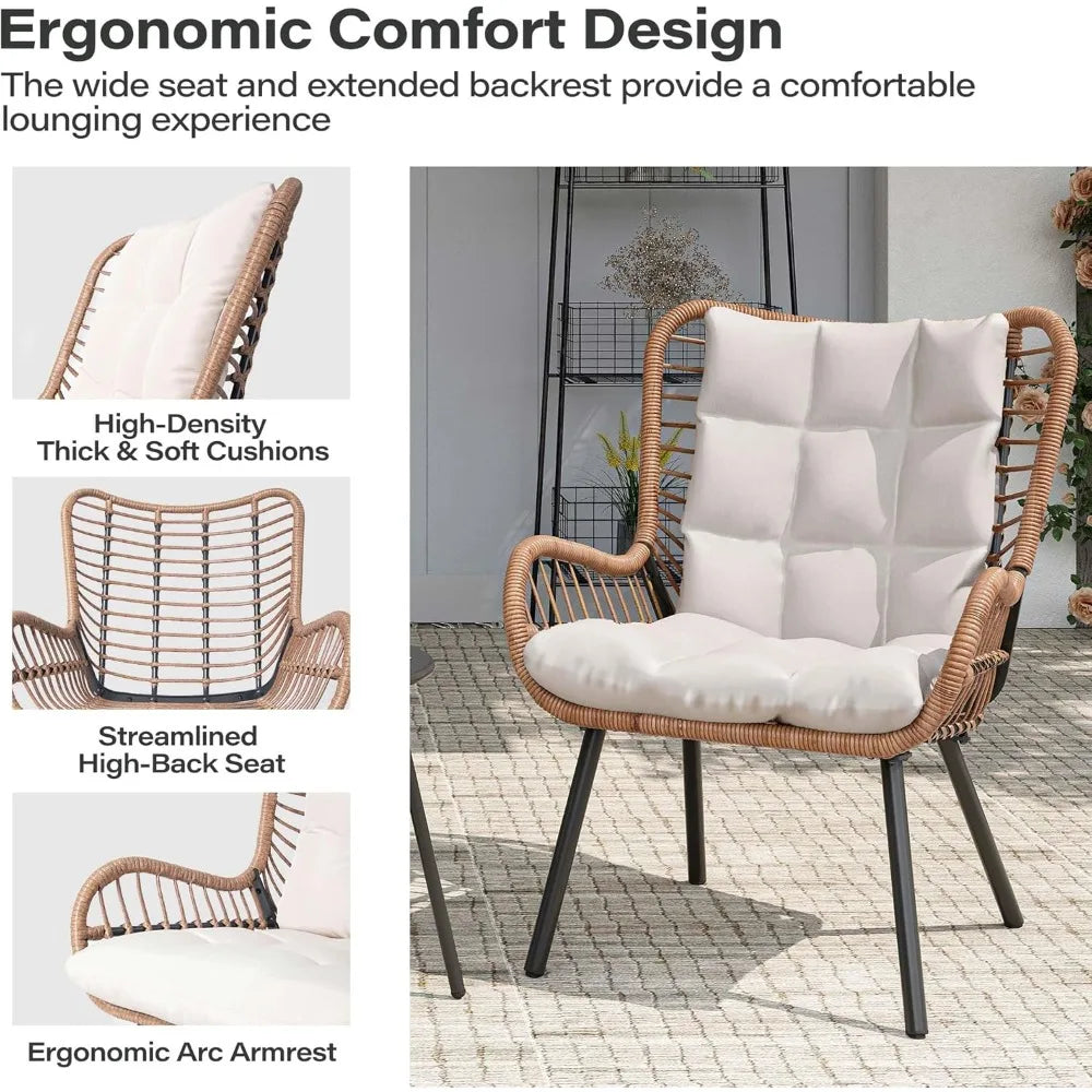 Outdoor Bistro Set with Coffee Table