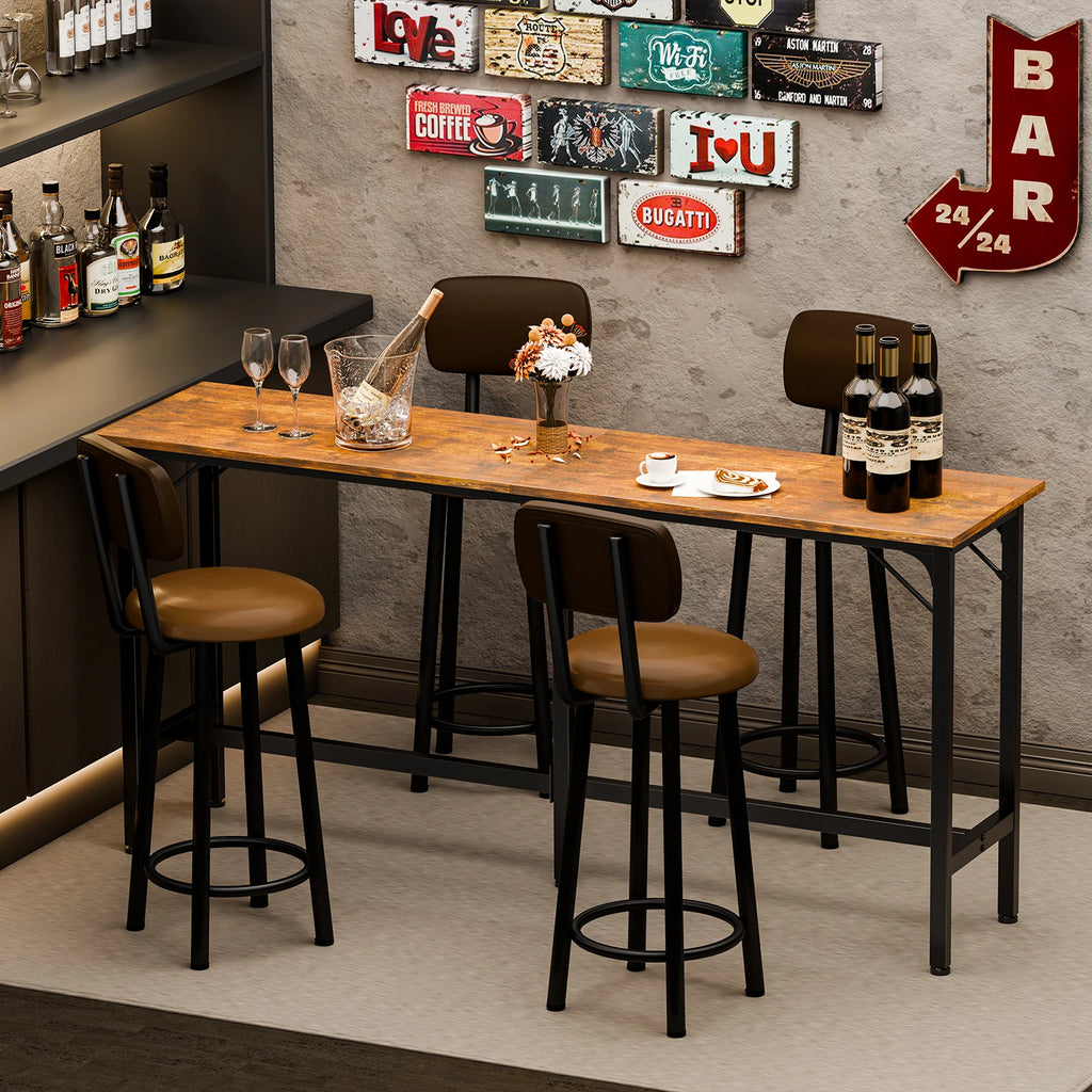 71" Counter Height Bar Table