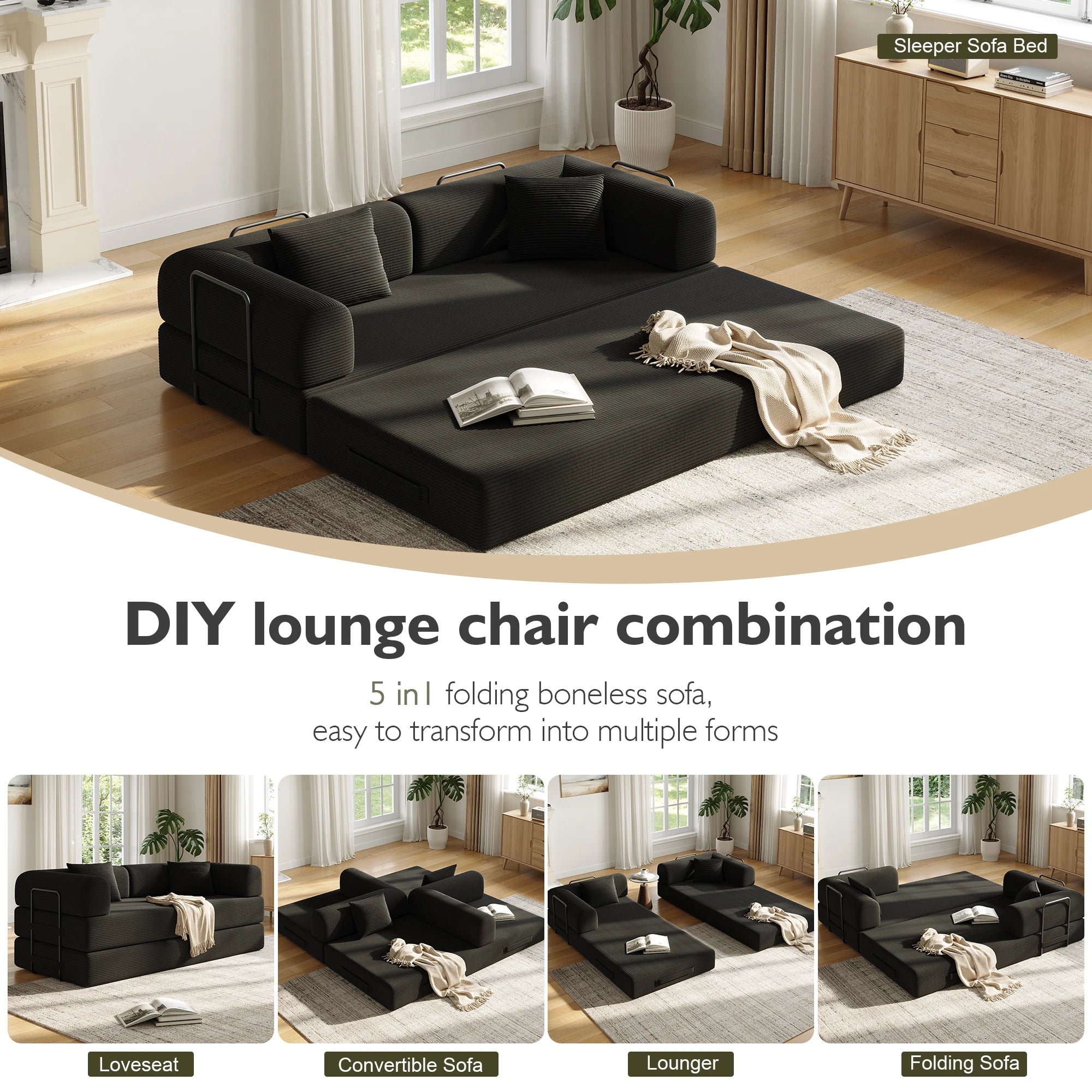 Convertible Floor Sofa Bed