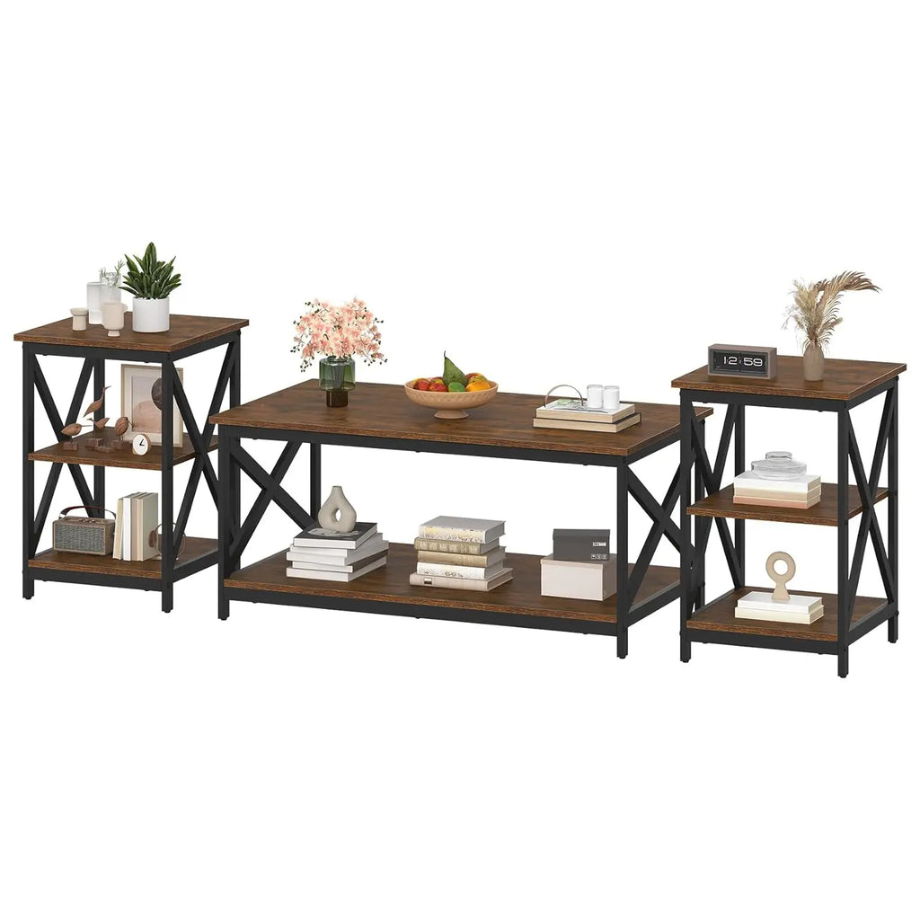 Living Room Coffee Table Set of 3