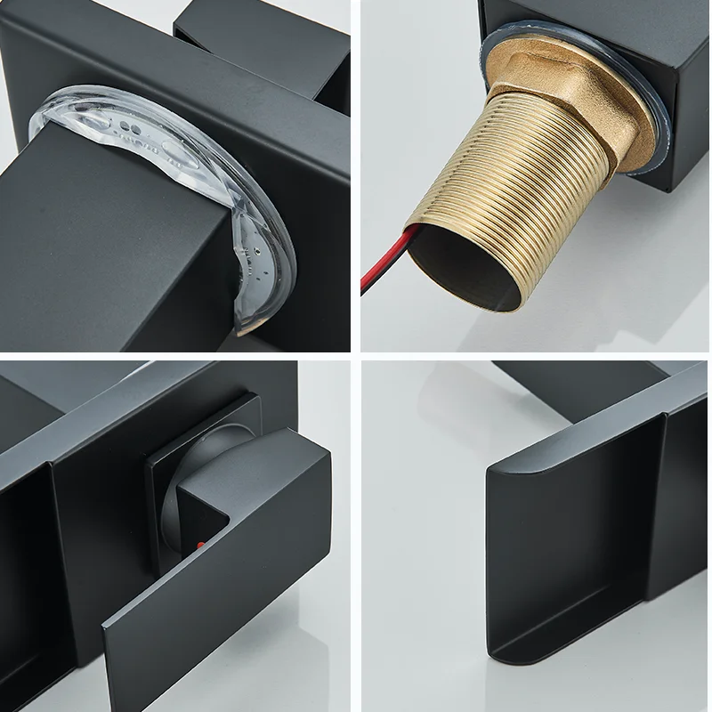 Black LED Bathroom  Faucet