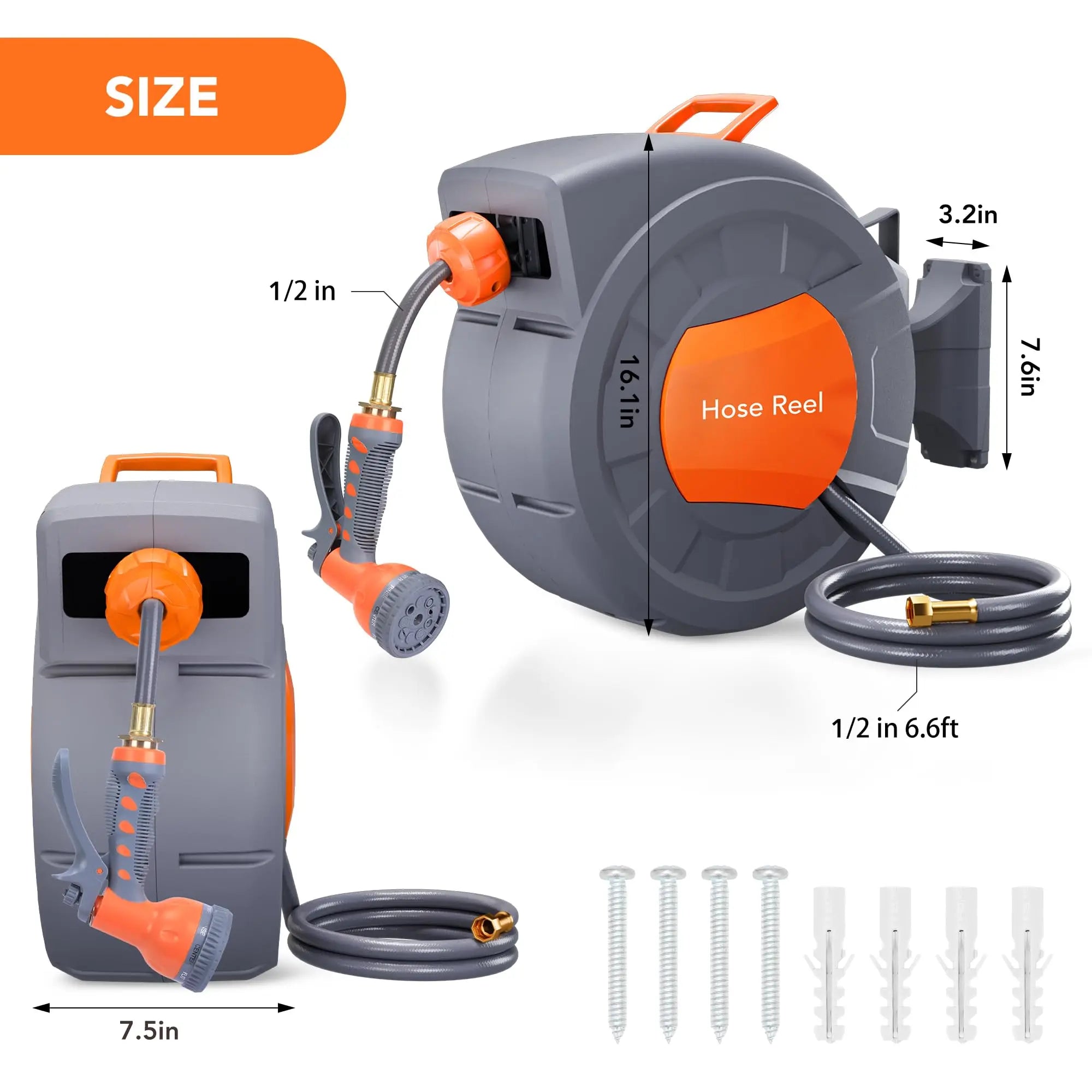 Retractable Garden Hose Reel