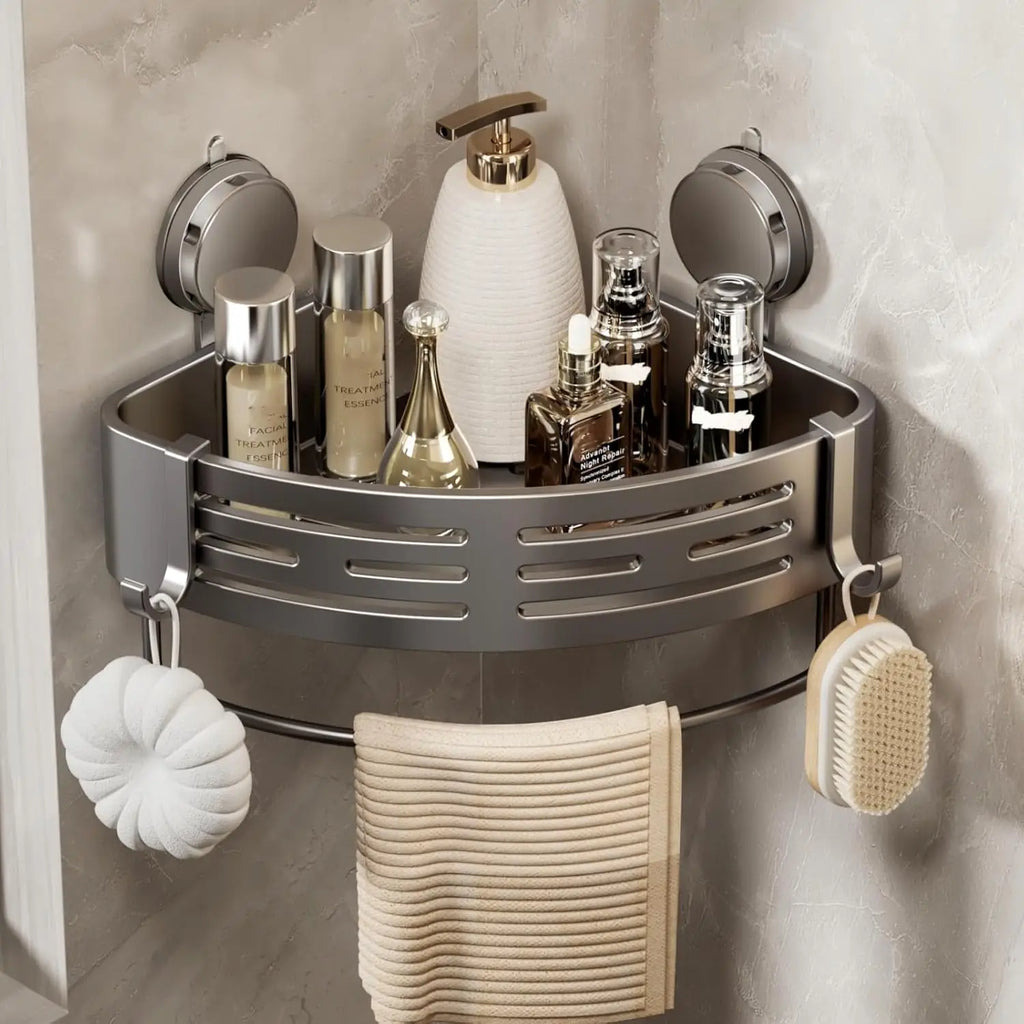 Strong Suction Corner Shelf, Bathroom Vanity Organizer