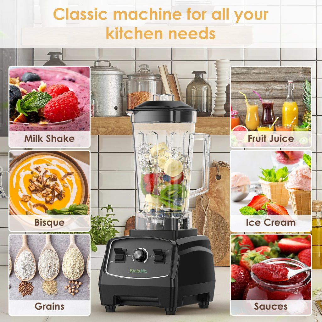 3HP 2200W Heavy Duty Blender And Food Processor