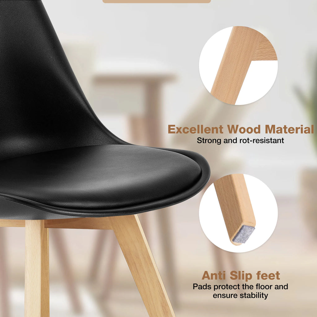 Leather Dining Chairs Set of 4