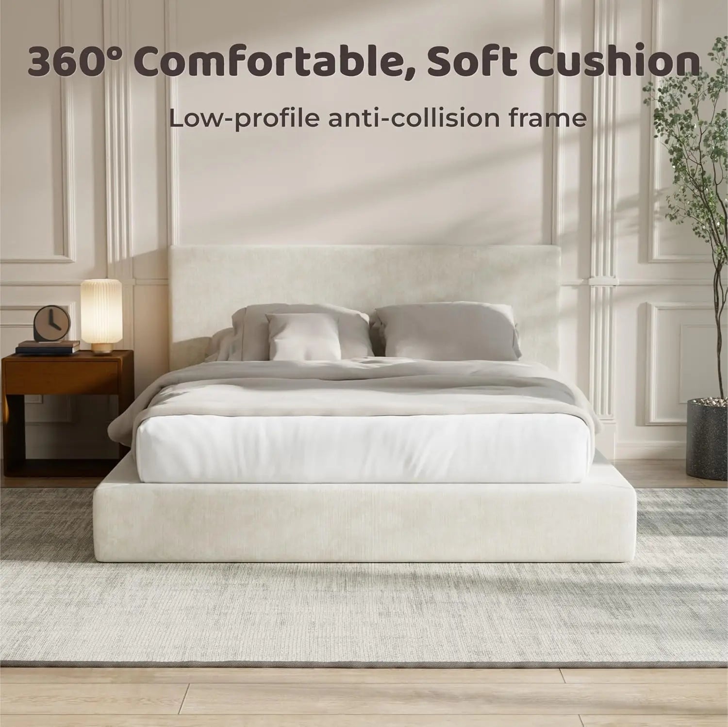 Queen Bed Frame with Headboard