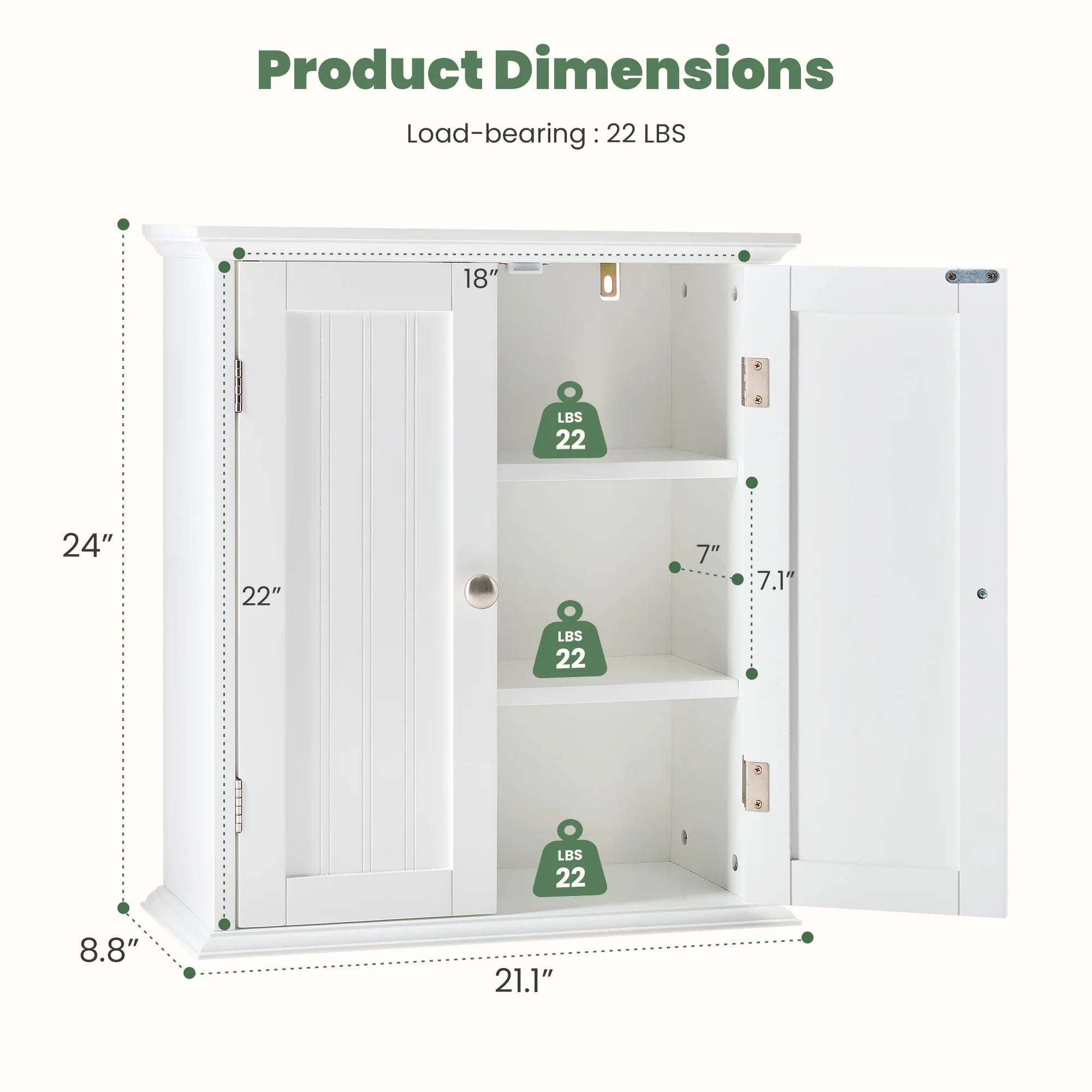21 Inch Wall Mounted Cabinet