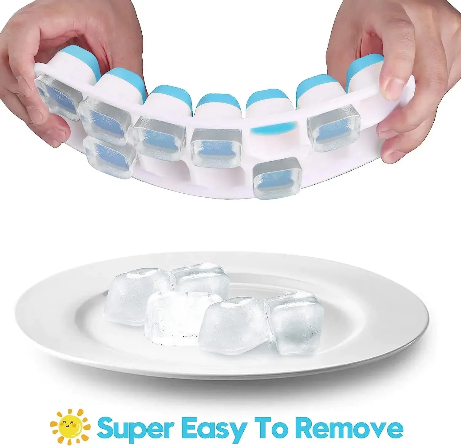 14 cube Ice Cube Tray w/Easy Release Lid