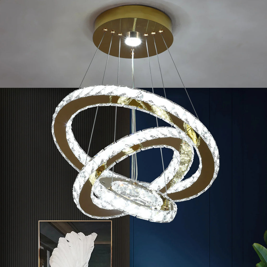 French Crystal Chandeliers Led Ceiling lamp