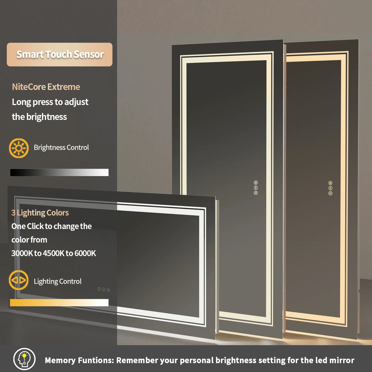 Illuminated LED Bathroom Mirror