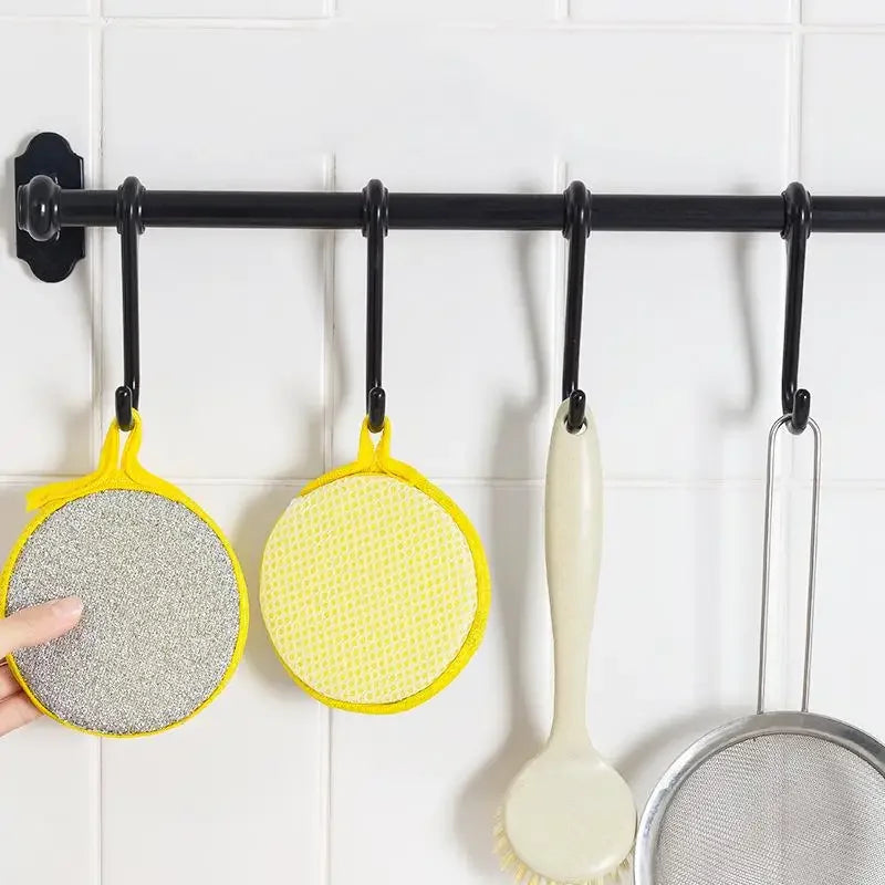 10PCS Reusable Double Sided Pot/Pan Scrubber