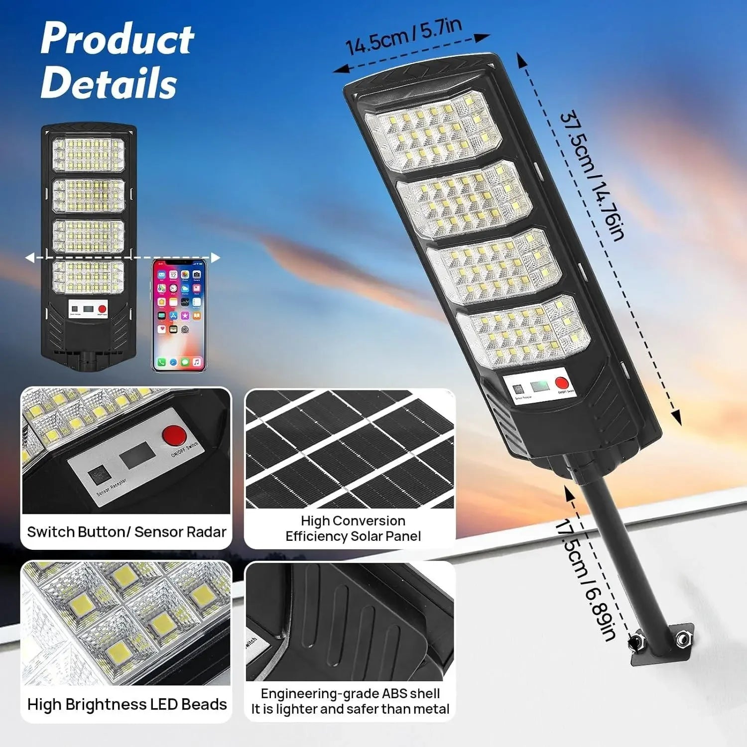 2Pack Commercial Grade Solar Street light