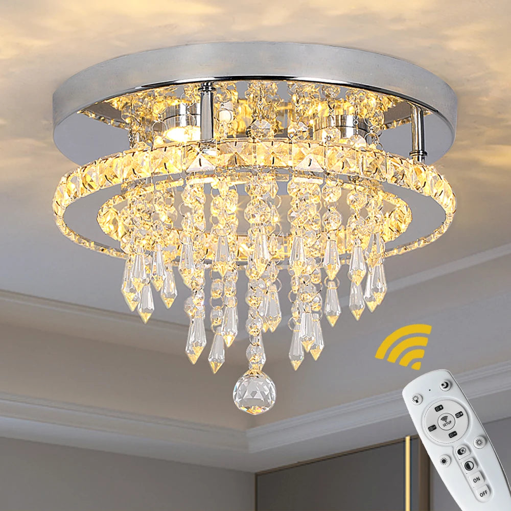 Luxury Crystal LED Ceiling Lamp, Chandelier