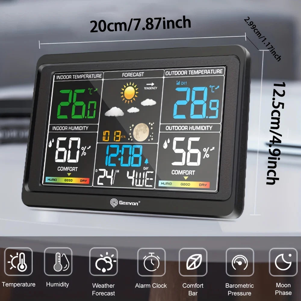 Weather Station Wireless Indoor Outdoor Thermometer