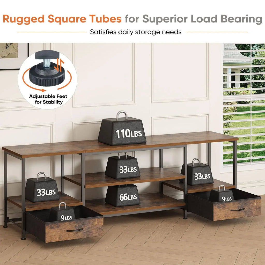 Wooden Tv Stand For Up To 75"