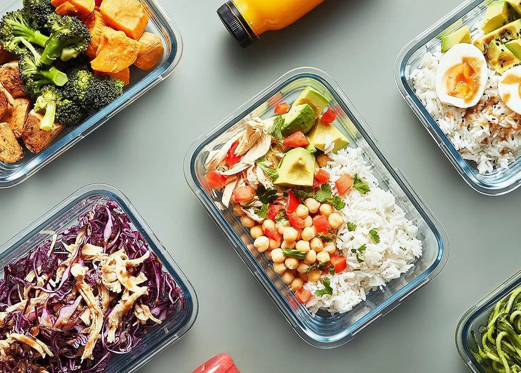 10-Pack Glass Containers with Lids