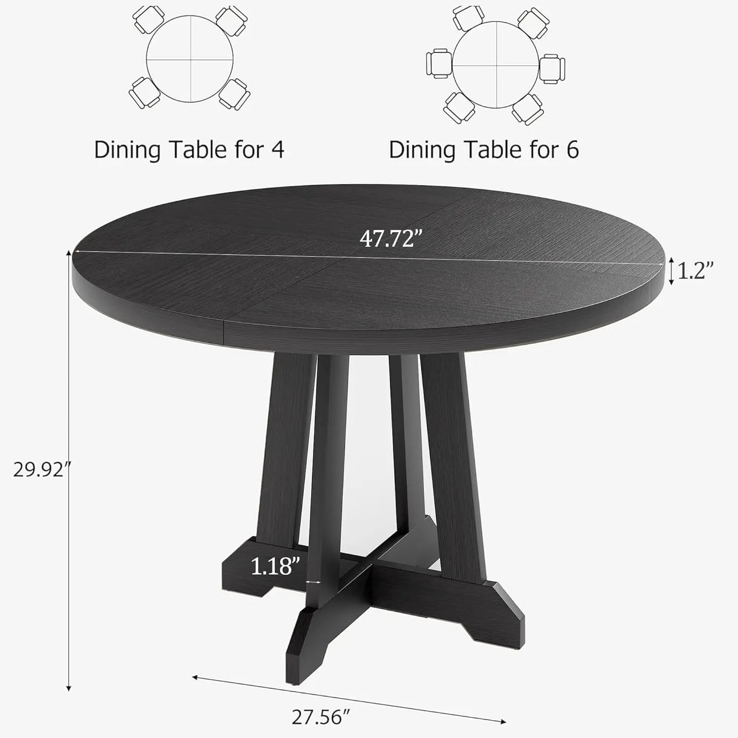 47" Round Dining Table