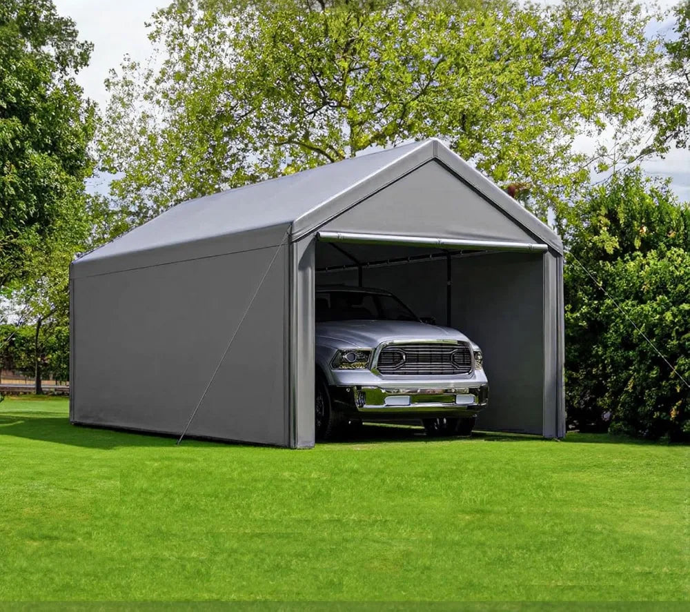 Heavy Duty Steel storage shed with Removable Sidewalls