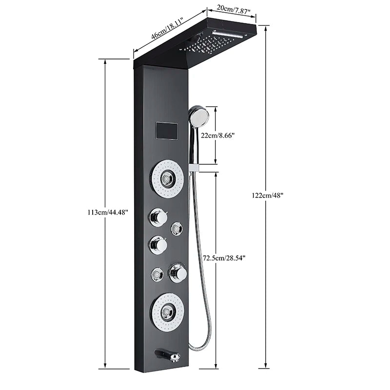 LED Shower Panel Faucet